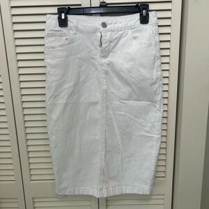 BE-GIRL White Midi Skirt